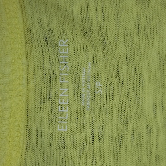 Eileen Fisher Soft V-neck Long Shell Tank in Lemic Size S $98 - Picture 3 of 5